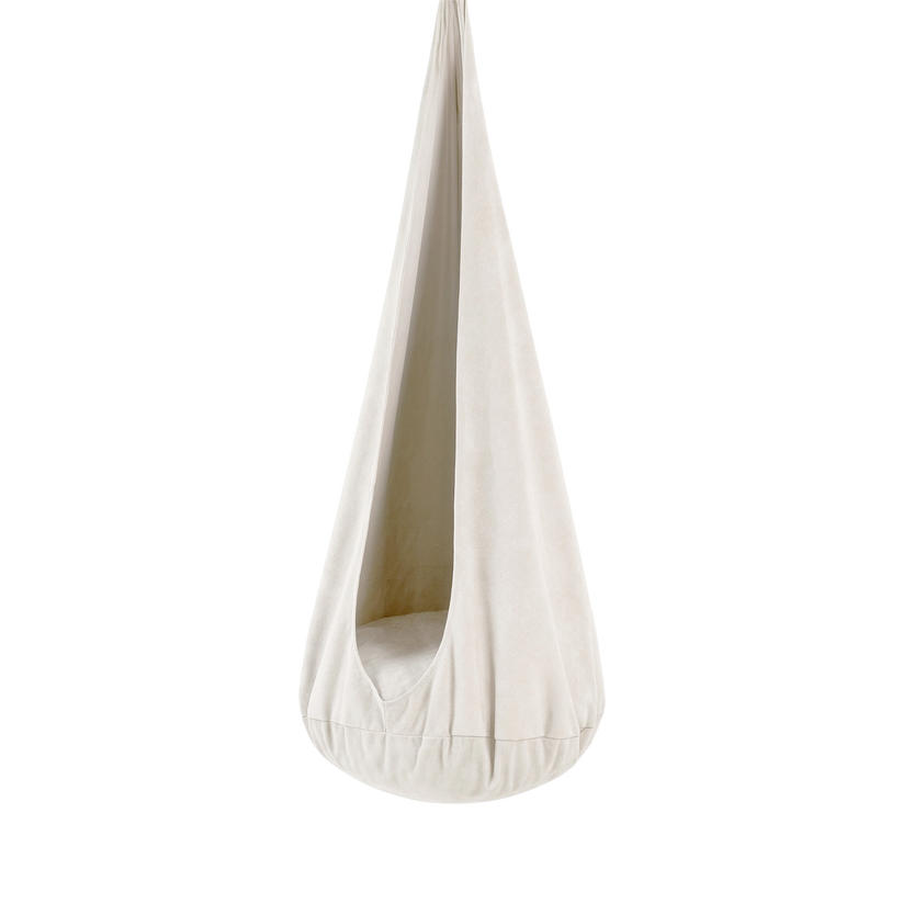 KINDER-HÄNGESESSEL – weiche Cocoon-Schaukel zum Spielen und Entspannen - Beige, Textil (72/157/72cm) - Bees & Blooms