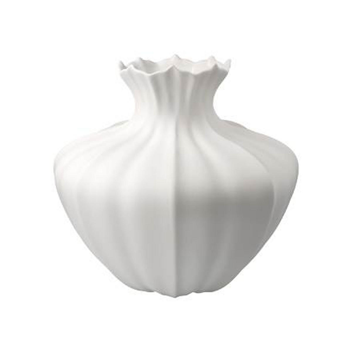 VASE Bahar, Biskuit-Porzellan, weiß, H 22 cm - Weiß, Keramik (22cm) - Goebel