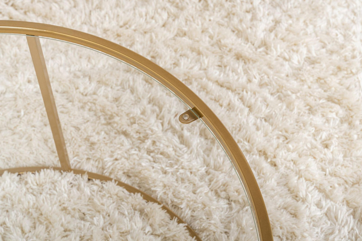 COUCHTISCH aurum Gold - Goldfarben, Holz (80/80/43cm) - Habitat Garten