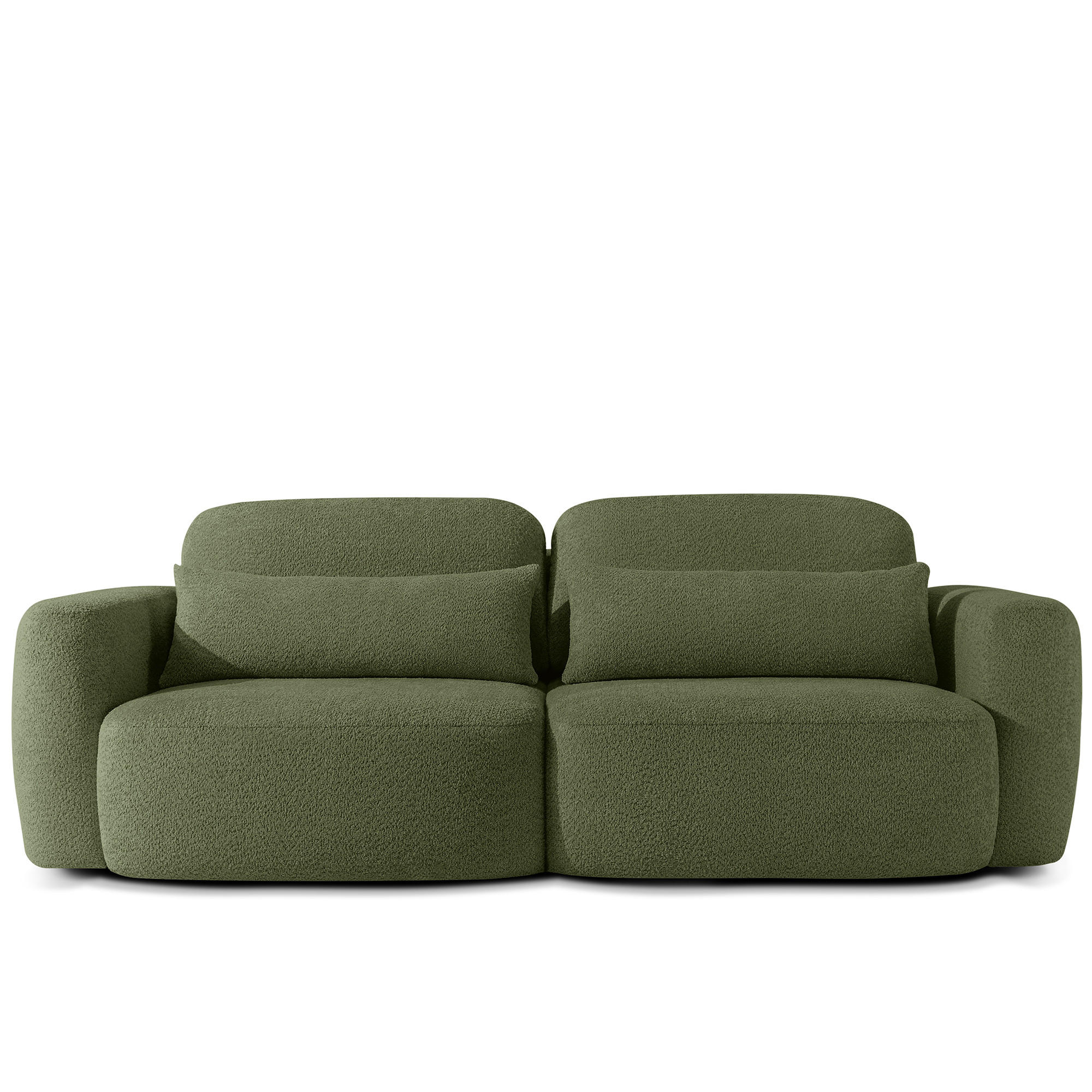 Konsimo® Sofa Olivgrün 245x85x115 cm