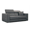 SOFA QUARTZ 3-Sitzer, dunkelgrau - Dunkelgrau, Holzwerkstoff/Textil (202/80/102cm) - Courtois Laville