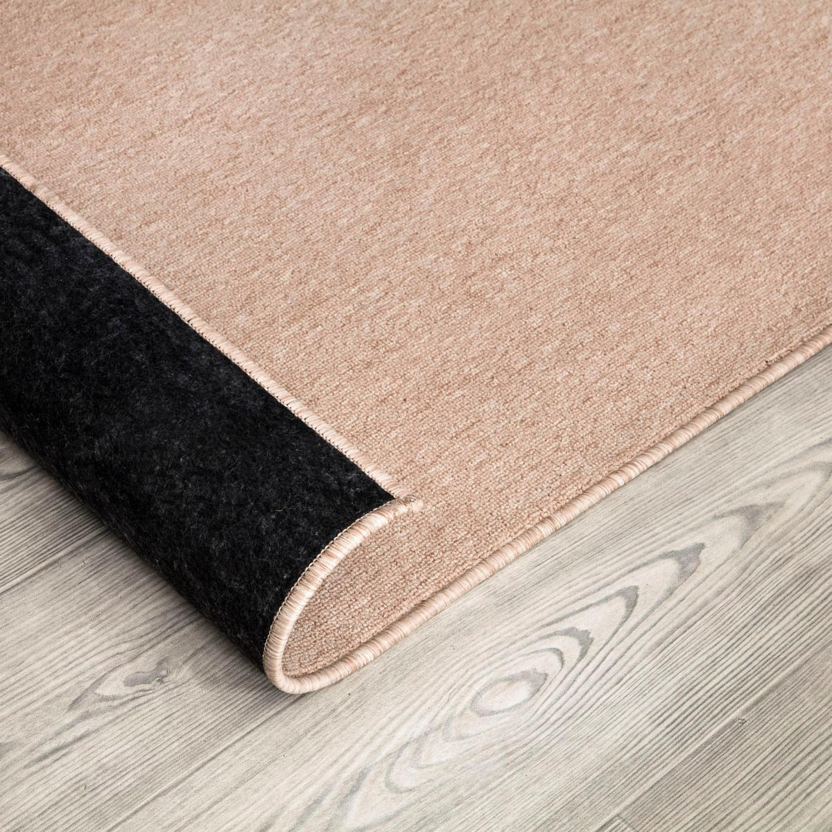 FLACHWEBTEPPICH Waschbar, einfarbig, Beige, 160 x 220 cm - Beige, Textil (160/220cm) - KADIMA DESIGN