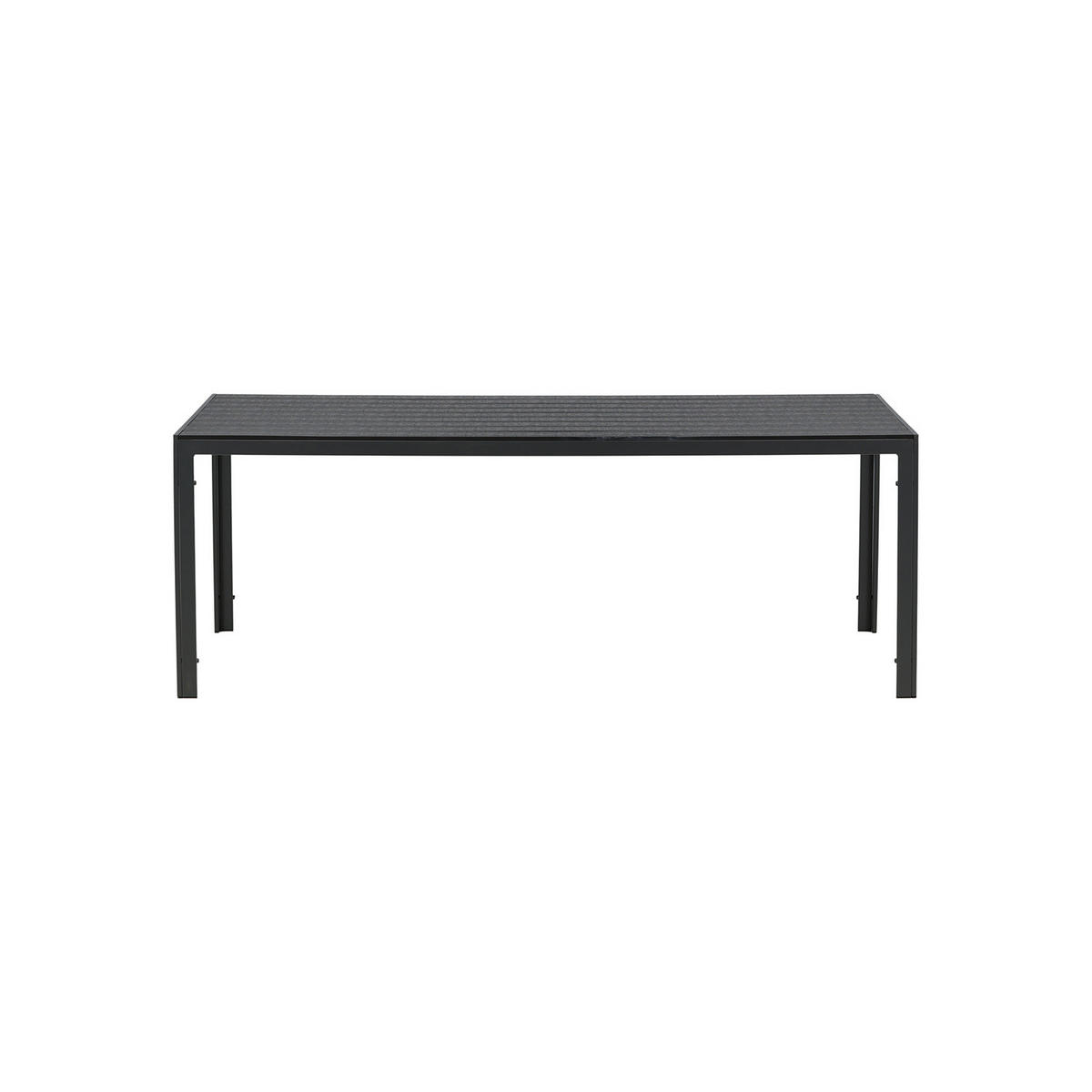 GARTENTISCH - Schwarz, Kunststoff (205/90/74cm) - home24