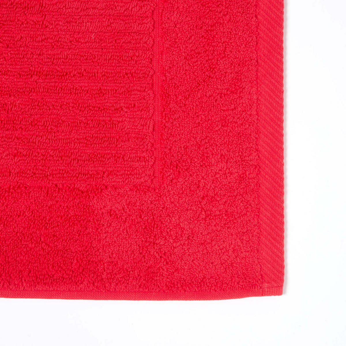 BADEMATTE Imperial 50/80 cm, Baumwolle - Rot, Textil (50/80cm) - Homescapes