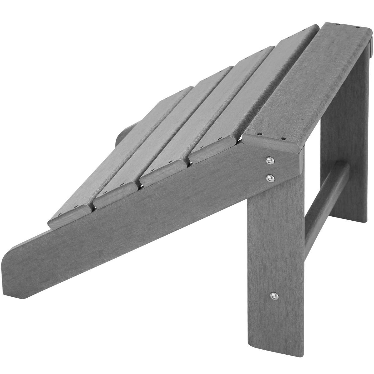 FUSSABLAGE Lyn,48 x 48,5 x 38 cm,hellgrau - Hellgrau, Kunststoff (48/38/48.5cm) - tectake
