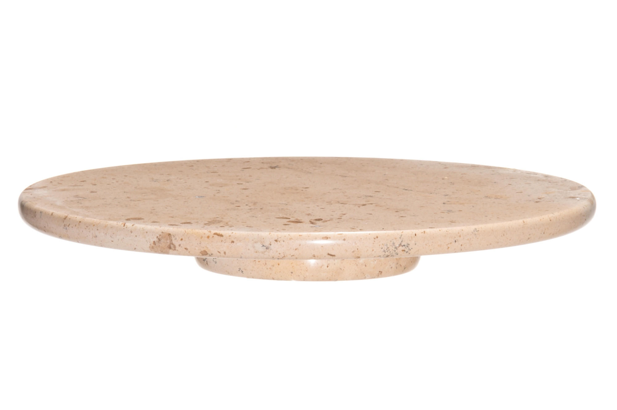 MARMORTABLETT drehbar Ø 30 cm - Beige, Stein (30/4cm)