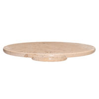 MARMORTABLETT drehbar Ø 30 cm - Beige, Stein (30/4cm)