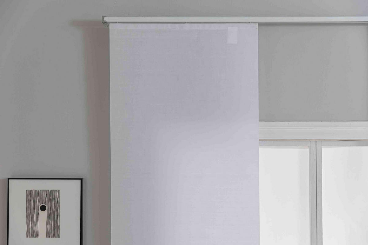SCHIEBEGARDINE New Amsterdam HxB 245x60 cm Weiß - Weiß, Textil (60/245cm) - Gardinenbox