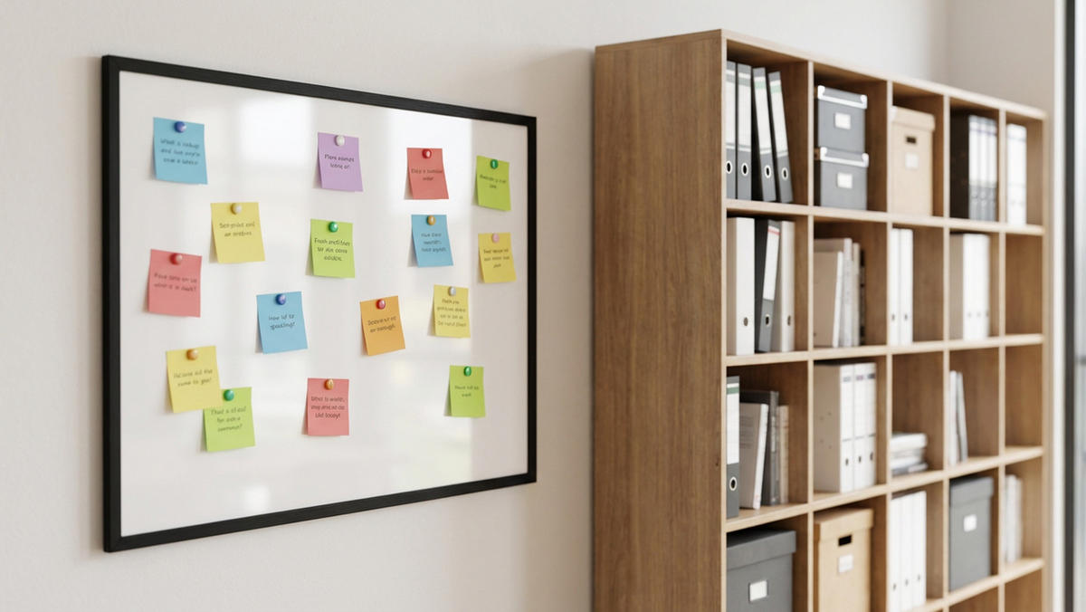 MAGNETISCHES Whiteboard mit schwarzen Holzrahmen 90x60cm - Schwarz, Metall (90/60/1.5cm) - ALLboards