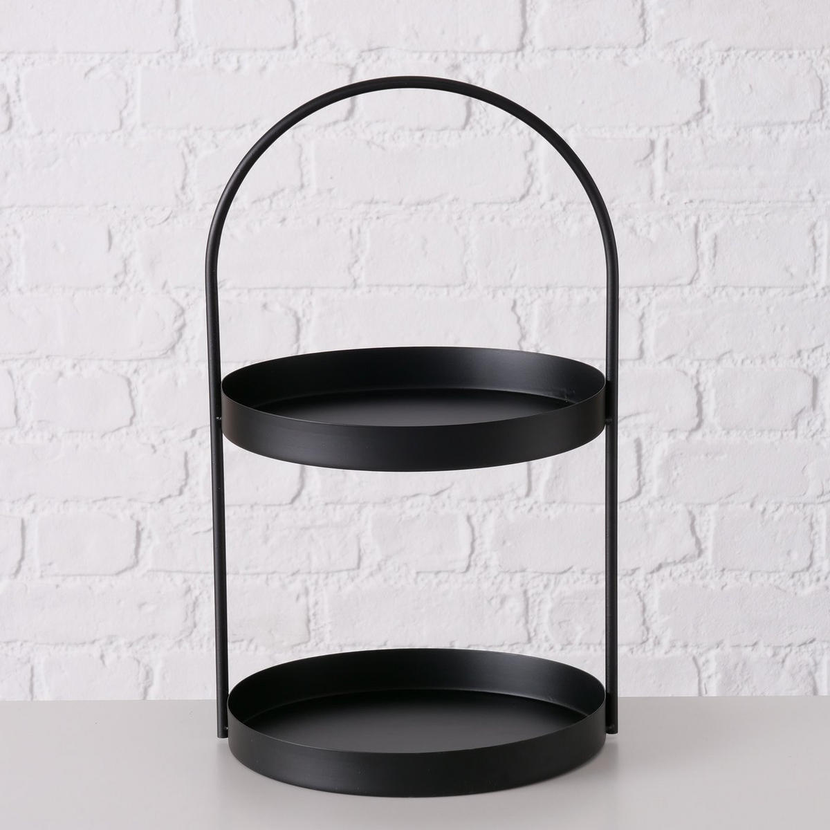 ETAGERE aus Metall Joko Schwarz 27/26/44 cm - Schwarz, Metall (44cm) - Boltze Home