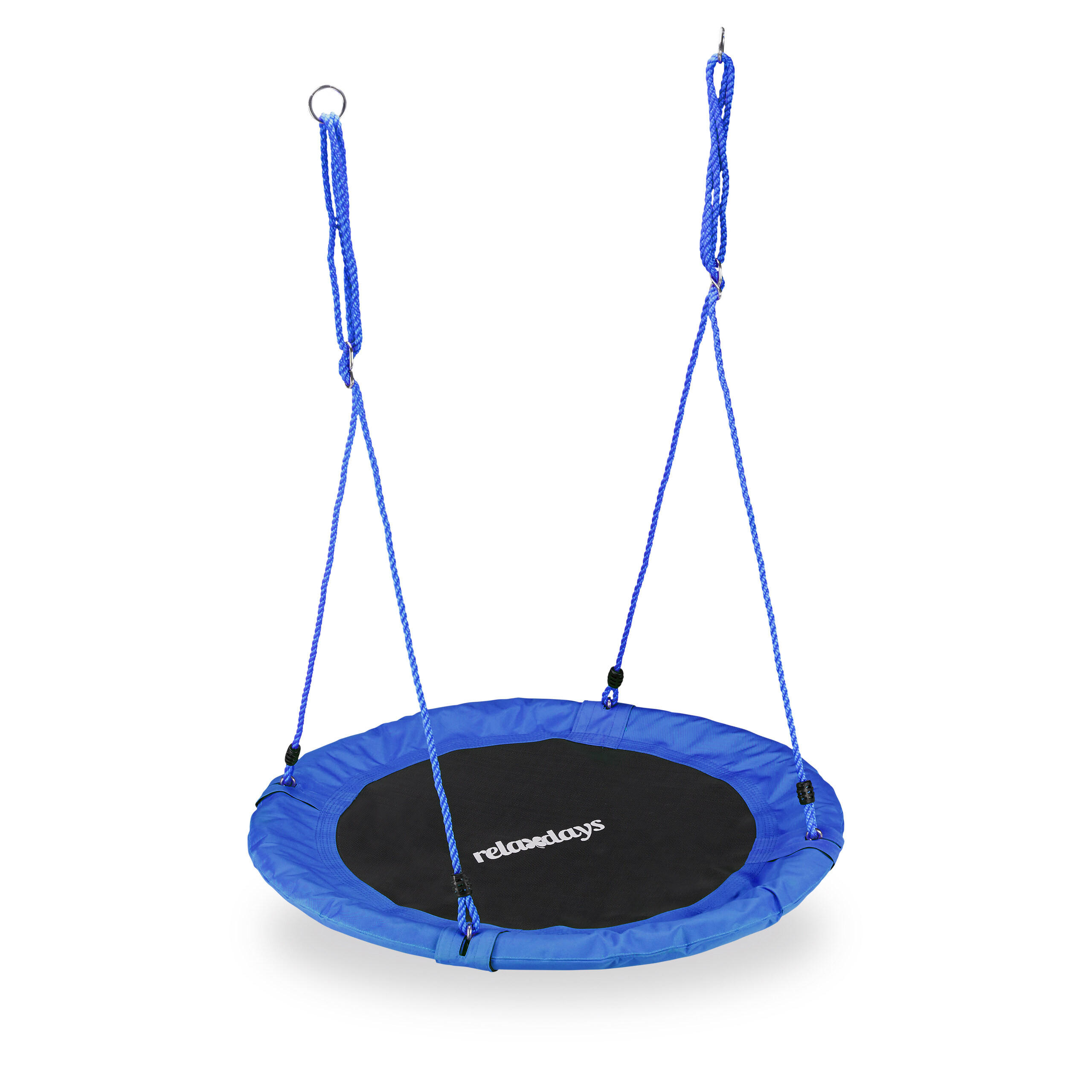 Relaxdays HOUPAČKA hnízdová modrá nastavitelná výška 90 cm