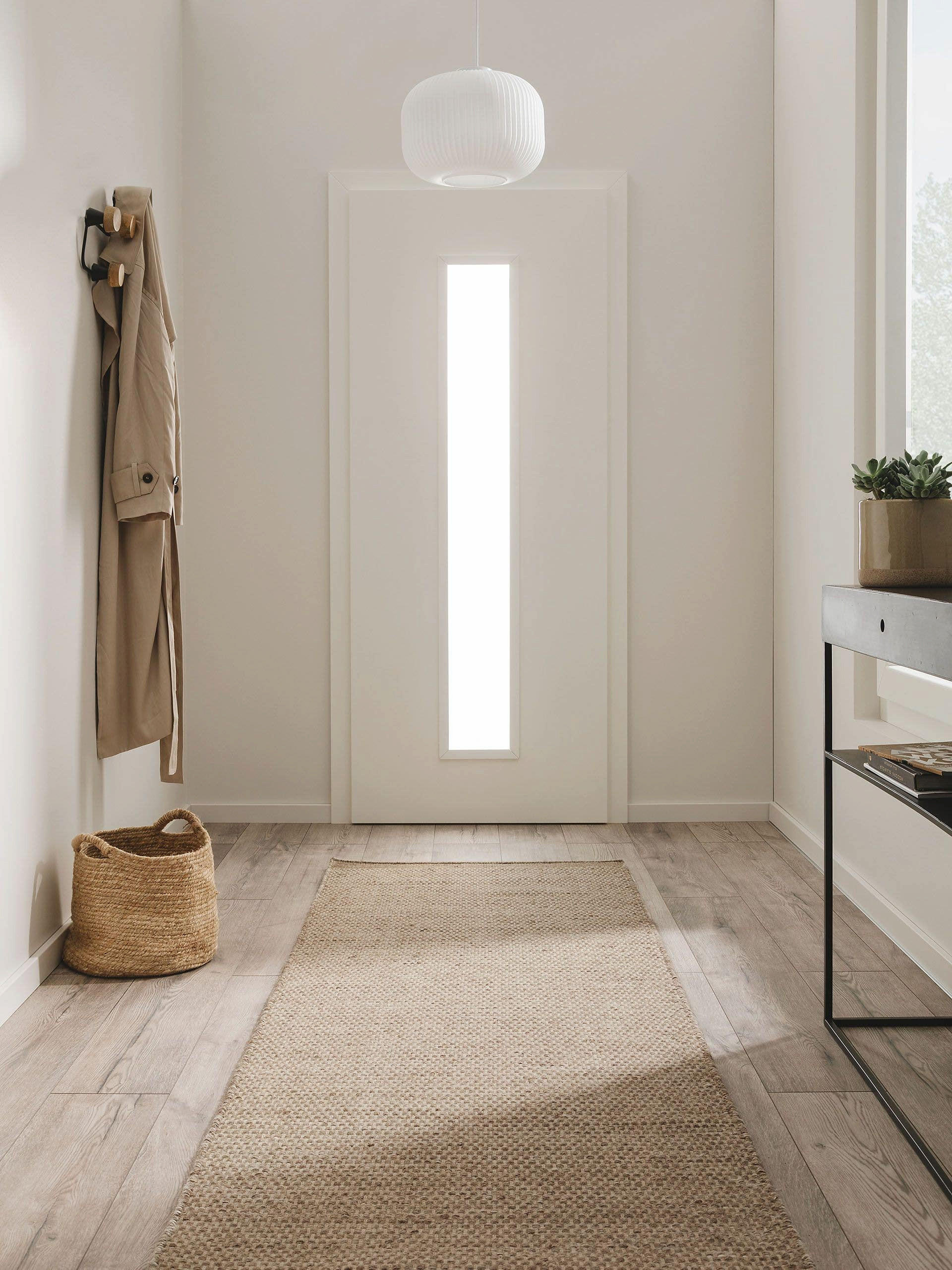 WOLLTEPPICH Rocco Taupe 80x250 cm - Taupe, Textil (80/250cm) - benuta Pure