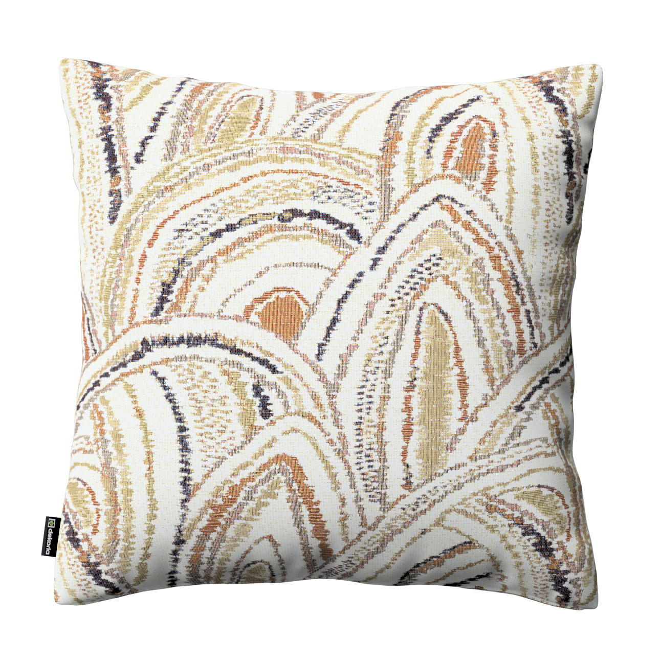 KISSENHÜLLE Cosy Home olive- beige, 43x43 cm - Beige/Multicolor, Textil (43/43cm) - Dekoria