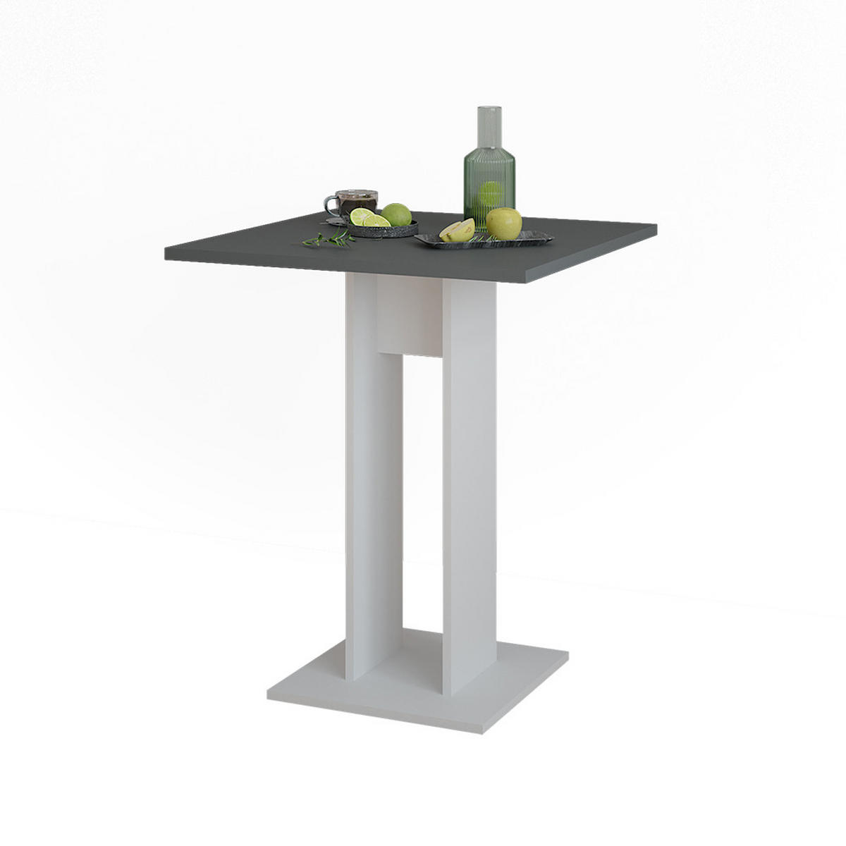 JÍDELNÍ STŮL Repose Bílá/antracitová - bílá/antracitová, kompozitní dřevo (65/65/78cm) - Vicco