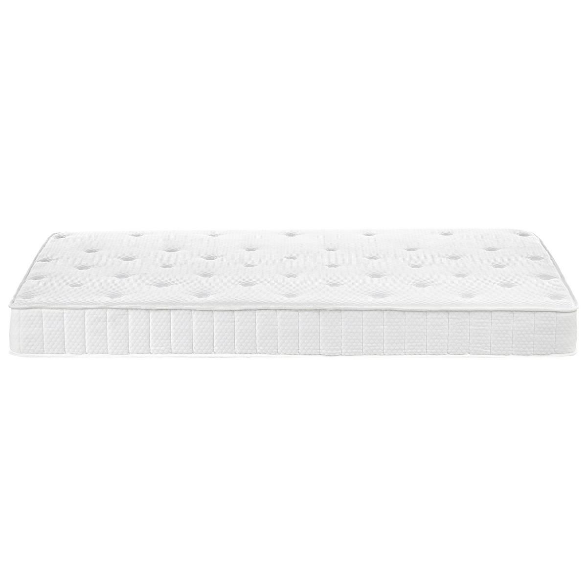 TASCHENFEDERKERNMATRATZE H3/4 Fest H2/3 Mittel 120/200 cm Duo - Weiß, Textil (120/200cm) - Beliani