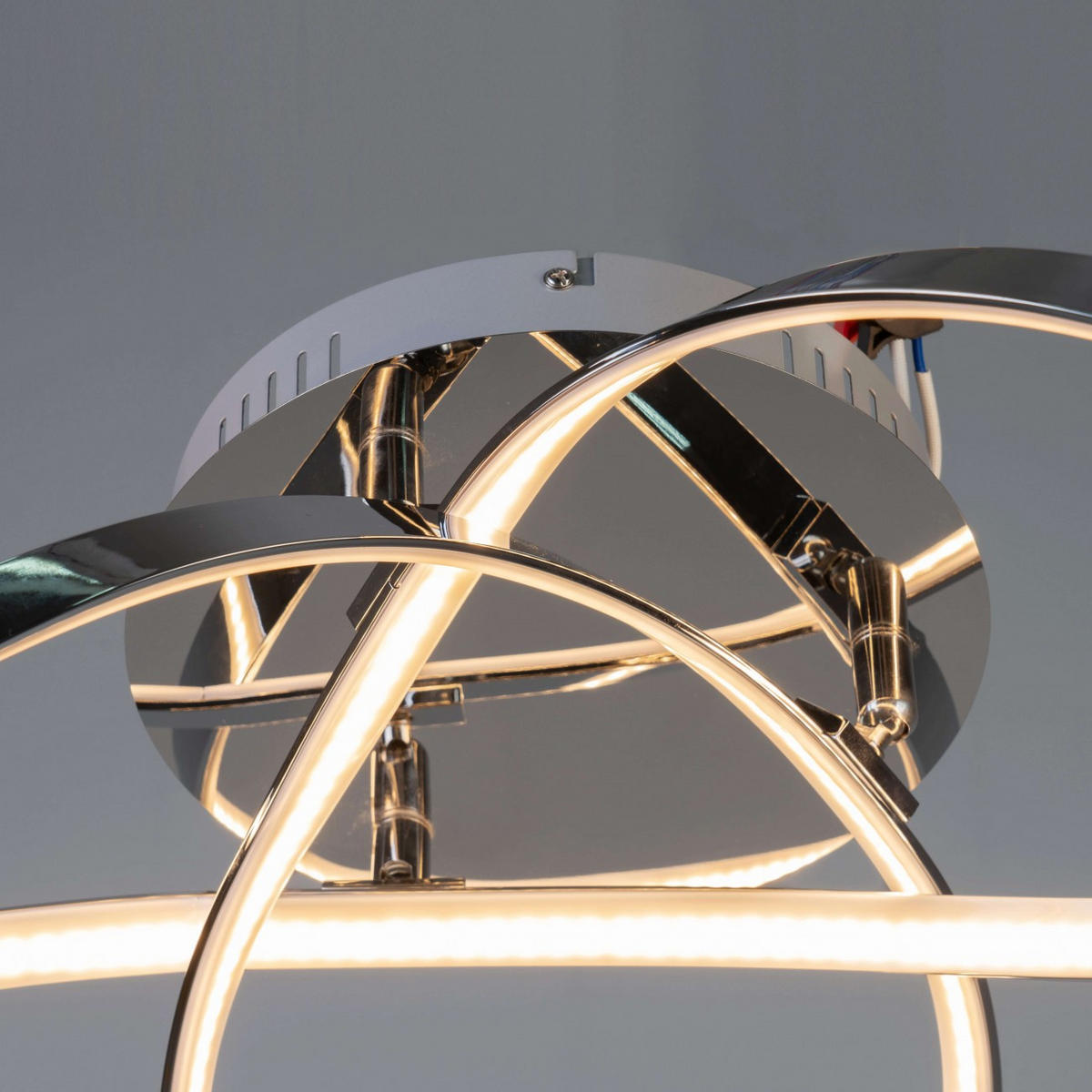 DECKENLEUCHTE Acht, Silber/Chrom, 19cm - Chromfarben, Metall (19/59/19cm) - KOSILUM