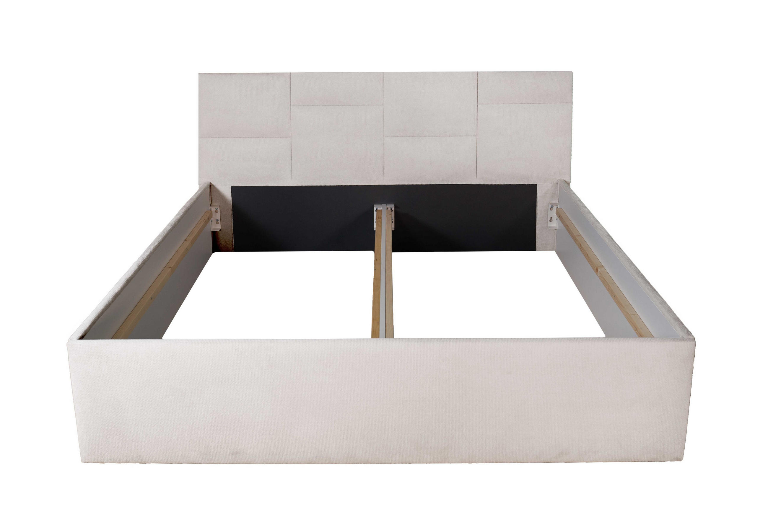 POLSTERBETT Damas Weiß 100 x 200 x 32 cm Mit hochwertiger Matratze H2 (bis 100 kg) und Lattenrost - Weiß, Holz (100/200cm) - Halmon Schlafkomfort Betten 