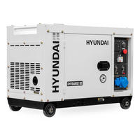 DIESEL Generator DHY8600SE D (6.3 kW, Elektrostart, 2 x 230V) - Weiß, Metall (92/52/72cm) - HYUNDAI