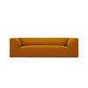 SOFA Ruby aus Samt gelb 3 Sitzplätze - Gelb, Textil (93/69/232cm) - Micadoni