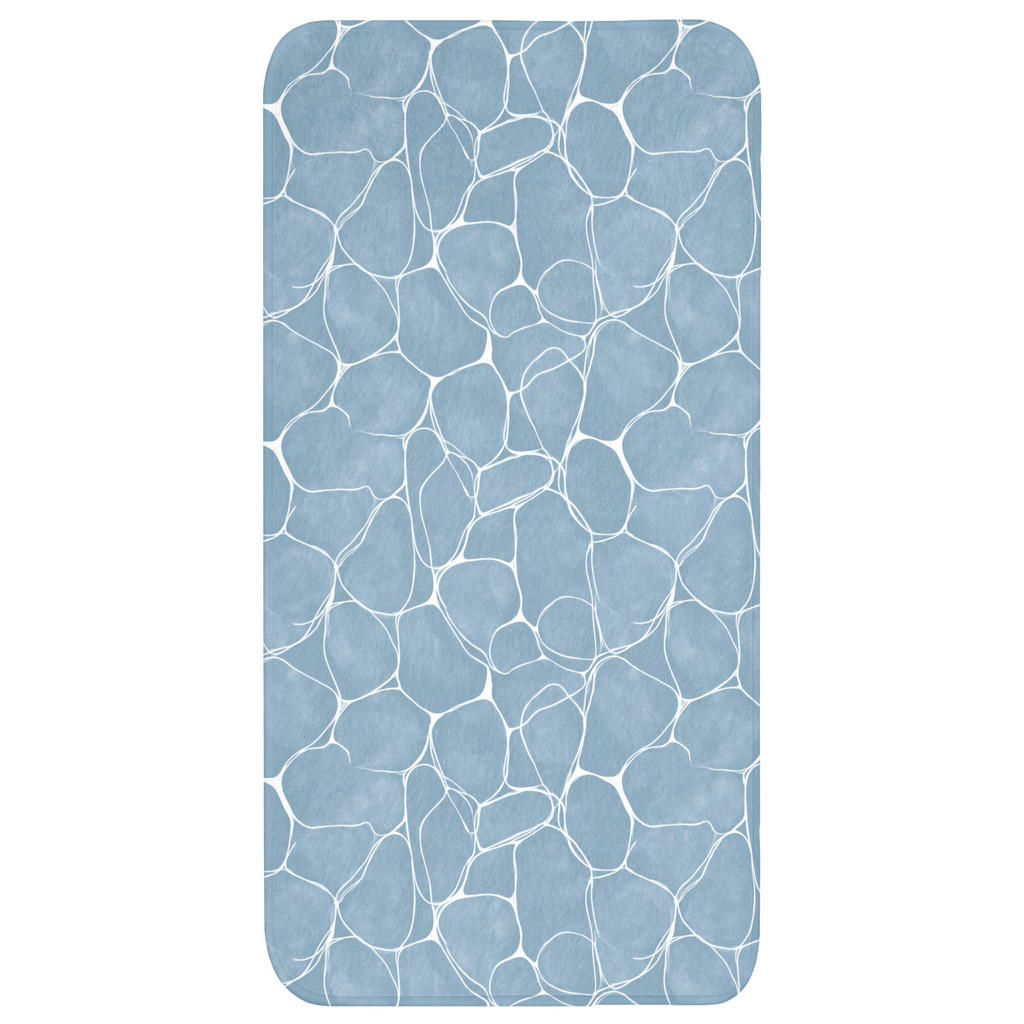 OnlyWow KOUPELNOVÁ PŘEDLOŽKA Organic - vzor - modrá 60x120 cm