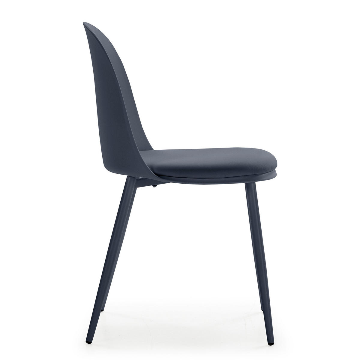 STUHL 4er-Set Kana blau - Blau, Kunststoff/Metall (45/83/51cm) - VS Venta-stock