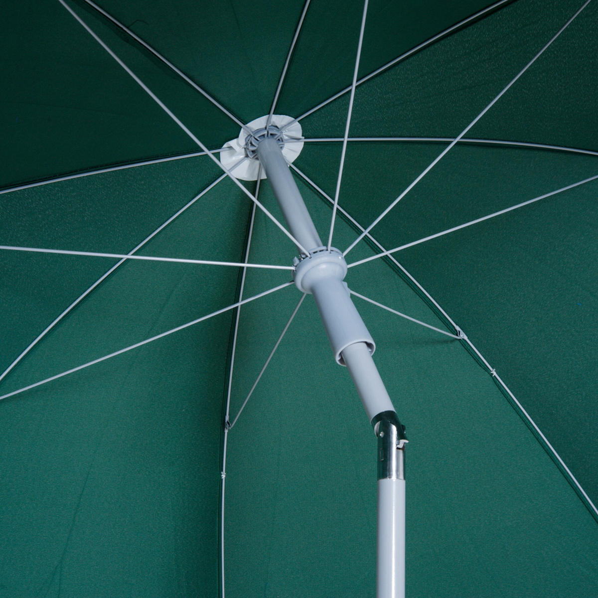 SONNENSCHIRM DE-11442 neigbar, octogonal, Ø 2 m Grün - Grün, Metall (202/202cm) - ComfortXL