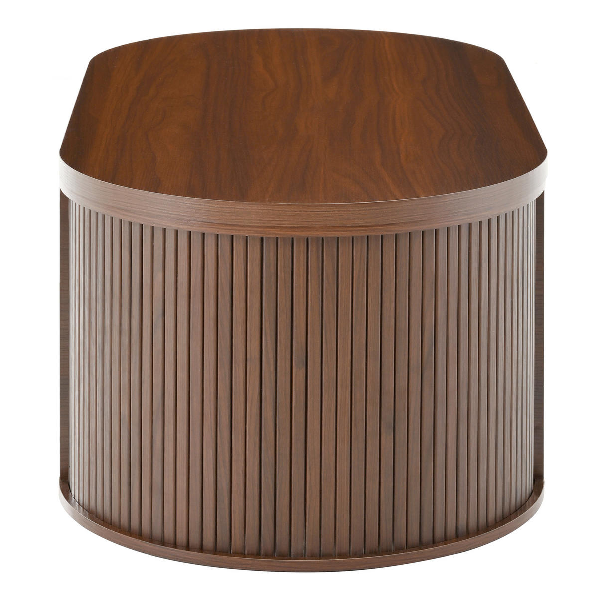 KONFERENČNÍ stolek 110/55,5/40 cm ořechová z MDF s výklopnou deskou a úložným prostorem - přírodní, kompozitní dřevo (110/55.5/40cm) - OKWISH