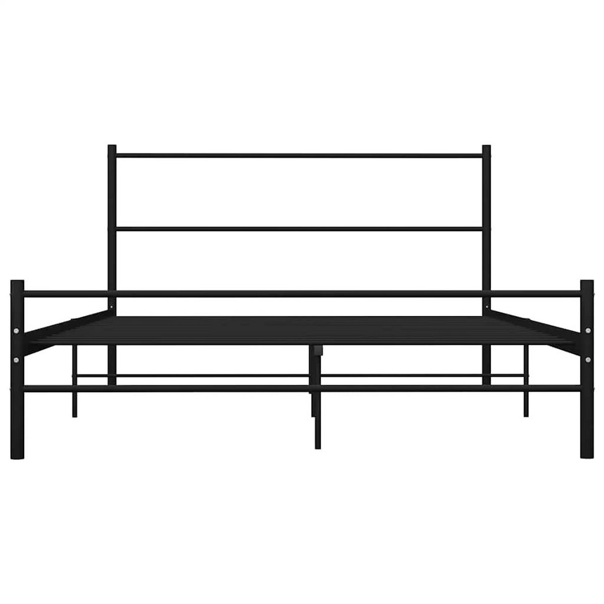 METALLBETT Hurt 167/205 cm - Schwarz, Metall (160/200cm) - Nettlife