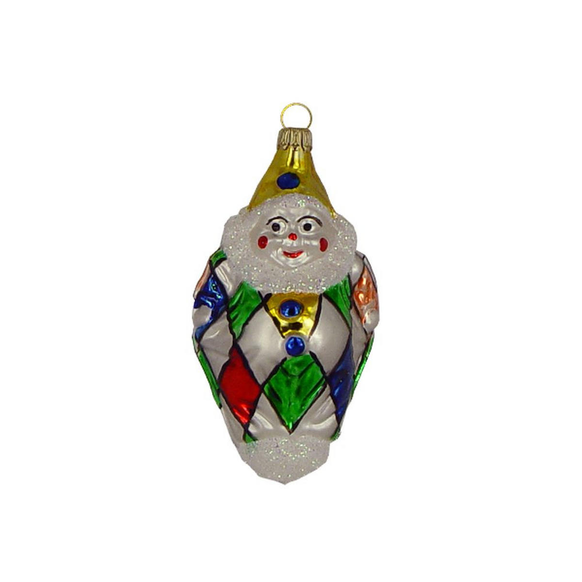 CHRISTBAUMSCHMUCK Kleiner Clown bunt 9 cm - Multicolor, Metall (0.1/9/0.1cm)