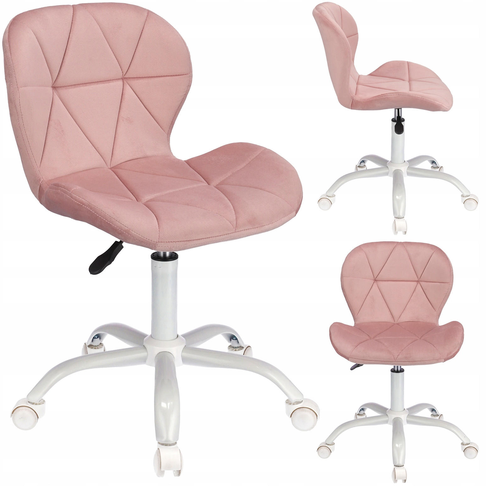 DREHSTUHL ENDO - rosa - Pink/Weiß, Kunststoff/Metall (46/85/52cm) - JuMi