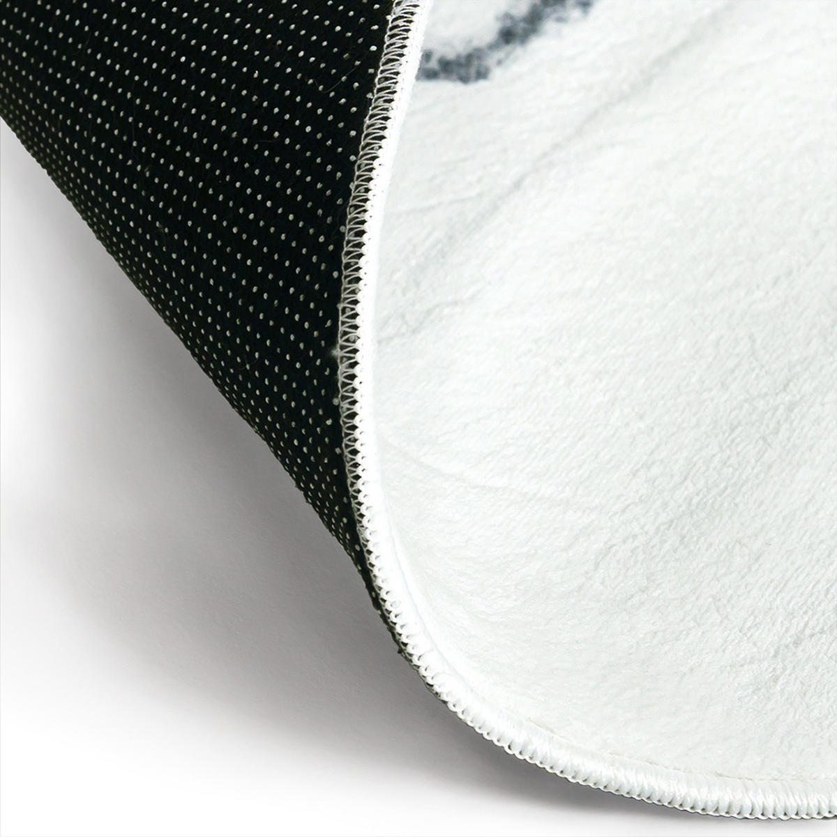TEPPICH Bova Feni Mazovia Unregelmäßige Form 120x160cm Weiß Schwarz Abstrakt Kurzflor - Grau, Textil (120/160cm) - Mazovia