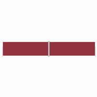 SEITENMARKISE Ausziehbar Rot 200x1200 cm - Rot, Textil (1200/200/1200cm) - furnicato