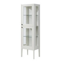 VITRINENSCHRANK - Weiß - Weiß, Holz/Holzwerkstoff (55/190/40cm) - home24