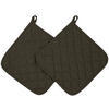 OFENHANDSCHUHE, 2er-Set, 24x24 cm, 100% Baumwolle - Braun, Textil (24/24cm) - Zollner