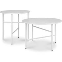 BEISTELLTISCH Finn 44/46 cm und 53/36 cm Weiß (2tlg) - Weiß, Metall (0.1/53/36cm) - BoMoe