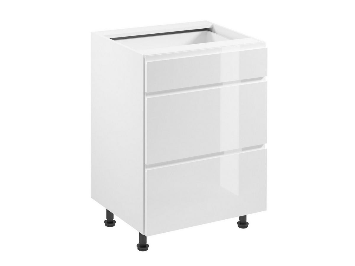 KÜCHENZEILE 420 cm - Aspen KA6-M420 - in Weiß/Hochglanz - Weiß Hochglanz, Holz (420/212/58cm)