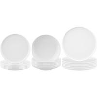 TELLER-SET Sento Home weiß 18er Set - Weiß, Keramik (2/2/2cm) - Seltmann Weiden