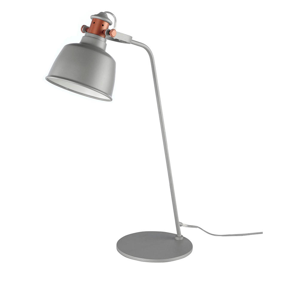 TISCHLAMPE Stahl Grau - Grau, Metall (18/42/60cm) - ANGEL CERDA
