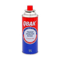 GASKARTUSCHEN 12er Set 227g Butangas QBAK Campingkocher Kartuschen - Blau/Rot, Metall (6.7/20/6.7cm) - Resch