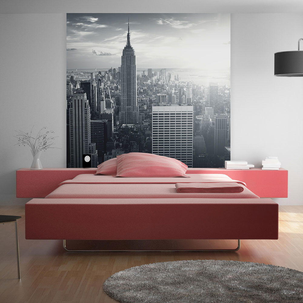 VLIESTAPETE Grau 350/270 cm - Weiß/Grau, Textil (350/1cm) - KUNSTLOFT