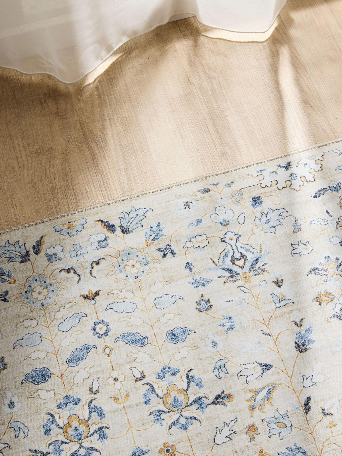 VINTAGE-TEPPICH George waschbar 140x200 cm - Beige, Kunststoff (140/200cm) - benuta