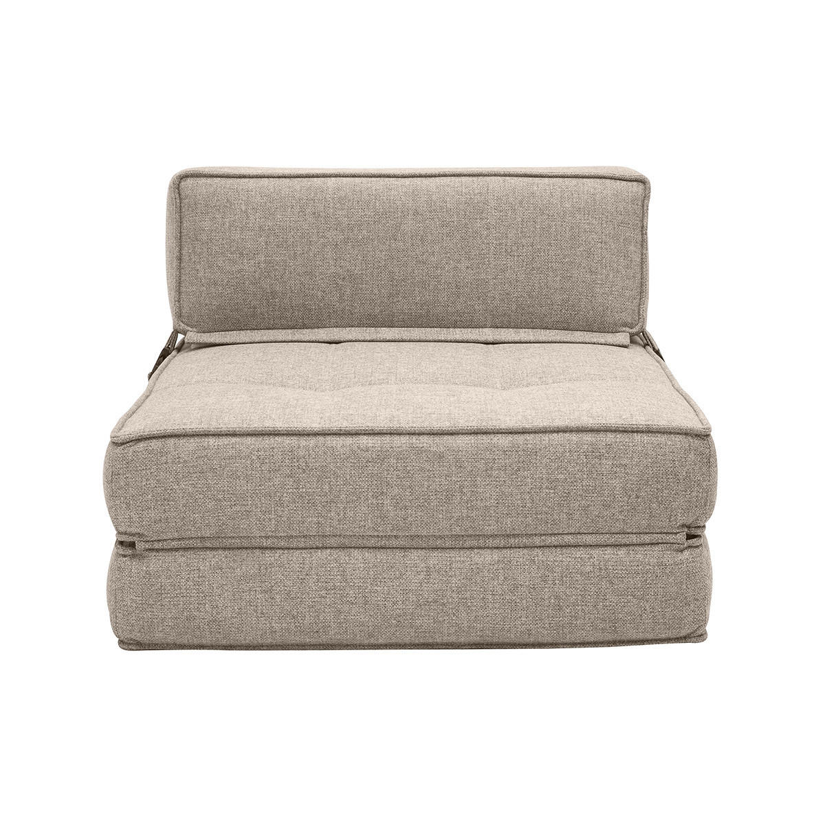 SCHLAFSOFA 1-Sitzer Stoff Taupe KATY - Taupe, Textil (82/52/72.5cm) - Miliboo