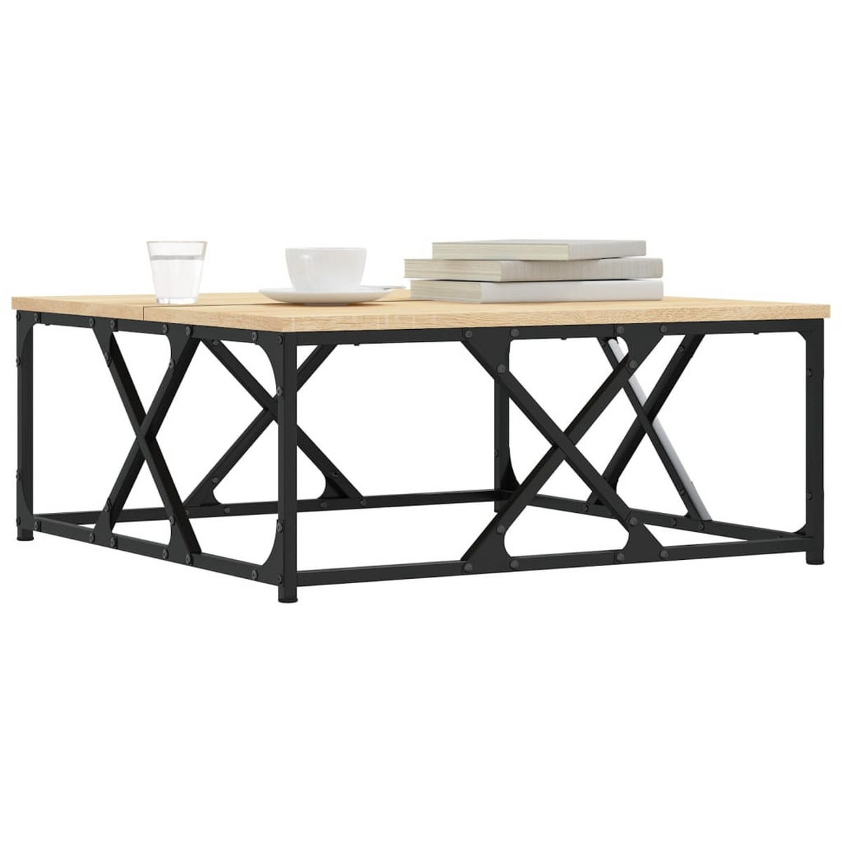 COUCHTISCH Sonoma-Eiche 70x70x30 cm Holzwerkstoff - Braun, Holzwerkstoff (70/70/30cm) - furnicato
