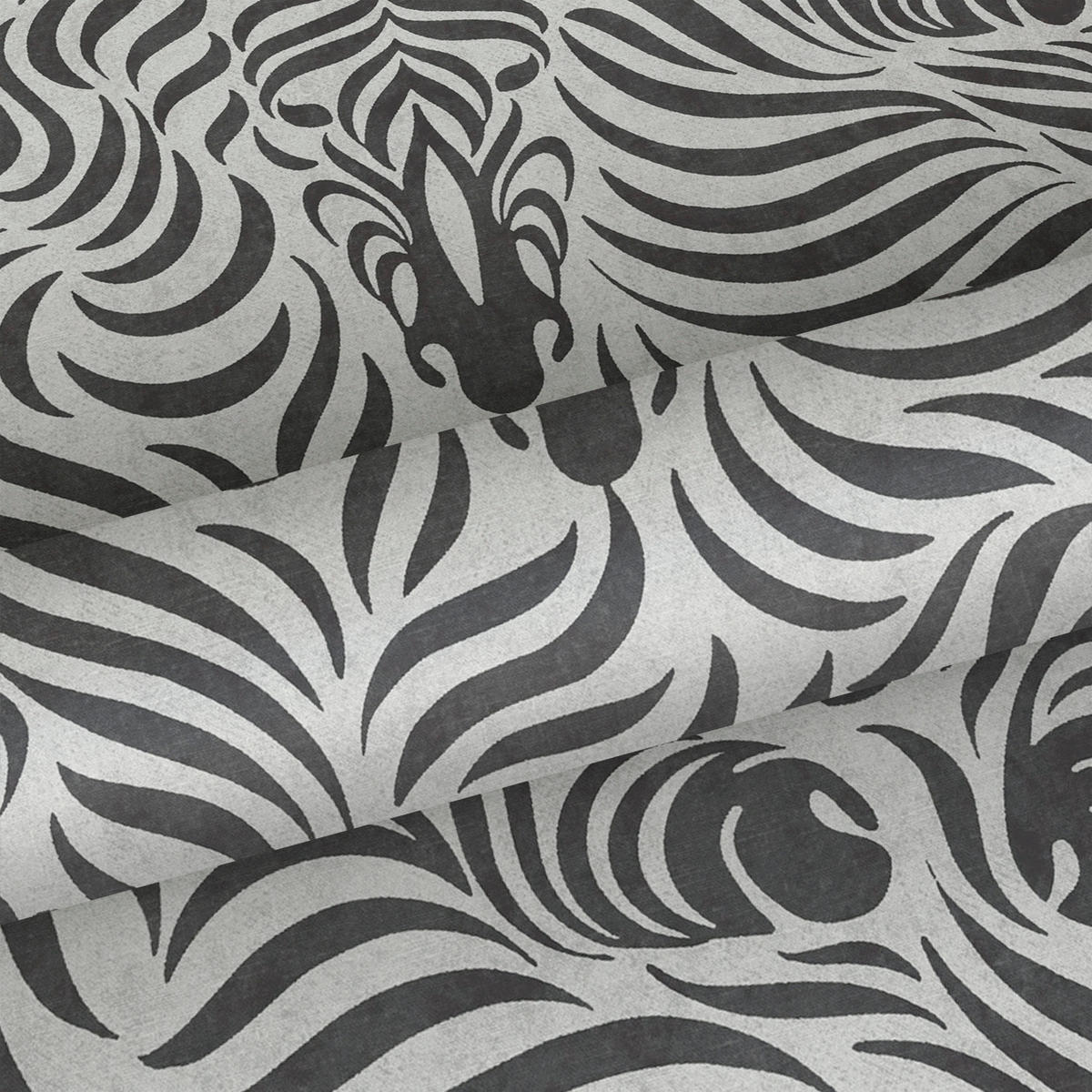TAPETE Zebras 53 cm x 10 m - Schwarz, Papier (53/1000cm) - Sanders & Sanders