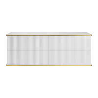 WASCHBECKENUNTERSCHRANK - 150 cm x 47 cm - Holz, Platte - Weiß - KELIZA - Weiß, Holz (150/54/47cm) - Vente-Unique