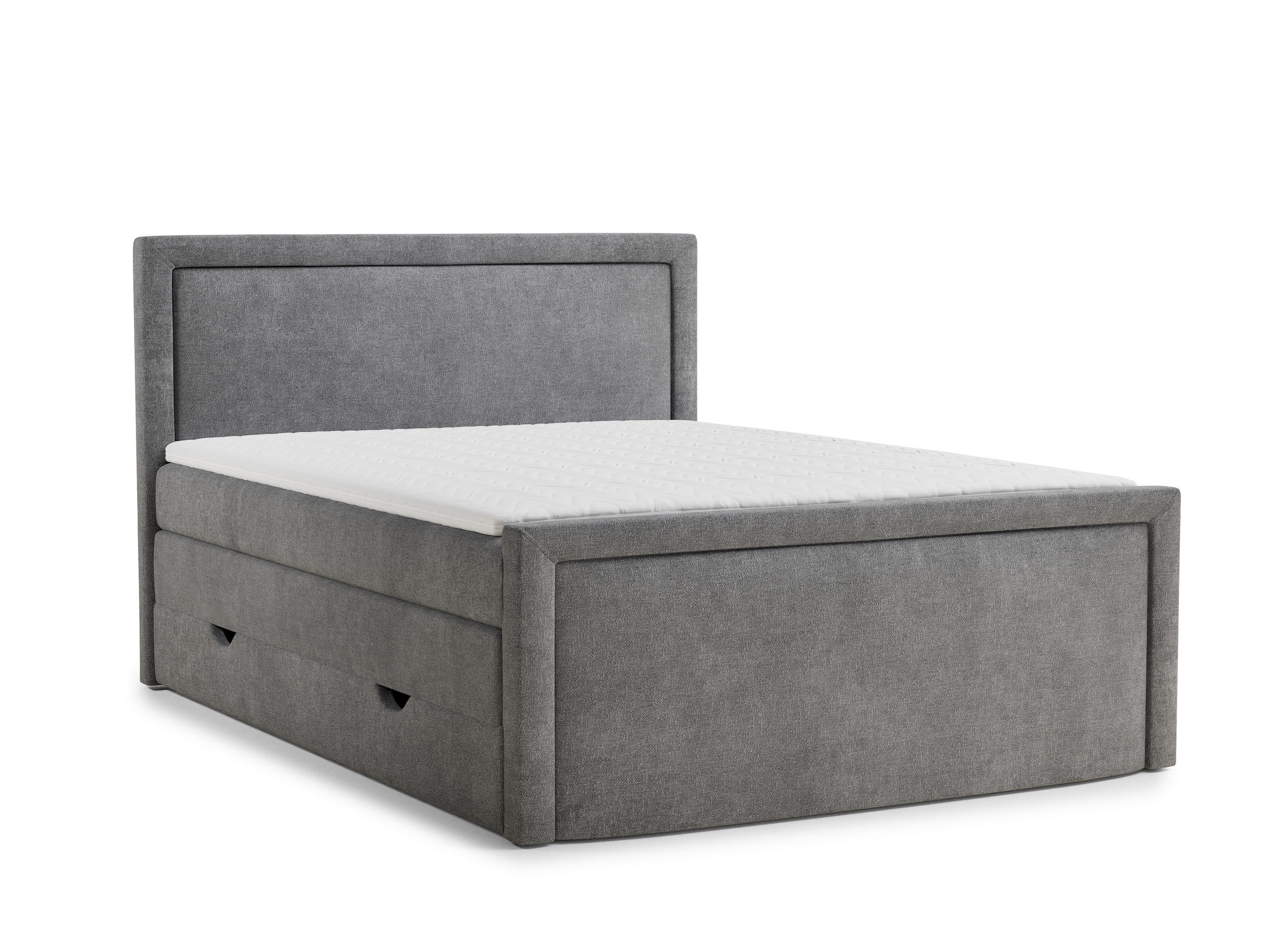 Maison de Reve Boxspringbett Grau 200x200 cm