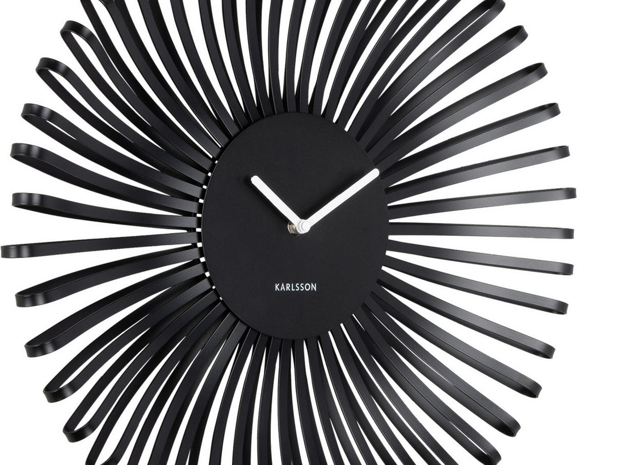WANDUHR Polo Schwarz 48/7.8/48 cm - Schwarz, Metall (7.8/48/48cm) - Karlsson