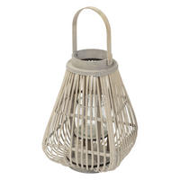 BAMBUSOVÁ LAMPION V: 50 cm, dřevěná barva, styl boho - přírodní, dřevo (24/50/24cm) - ECD-Germany