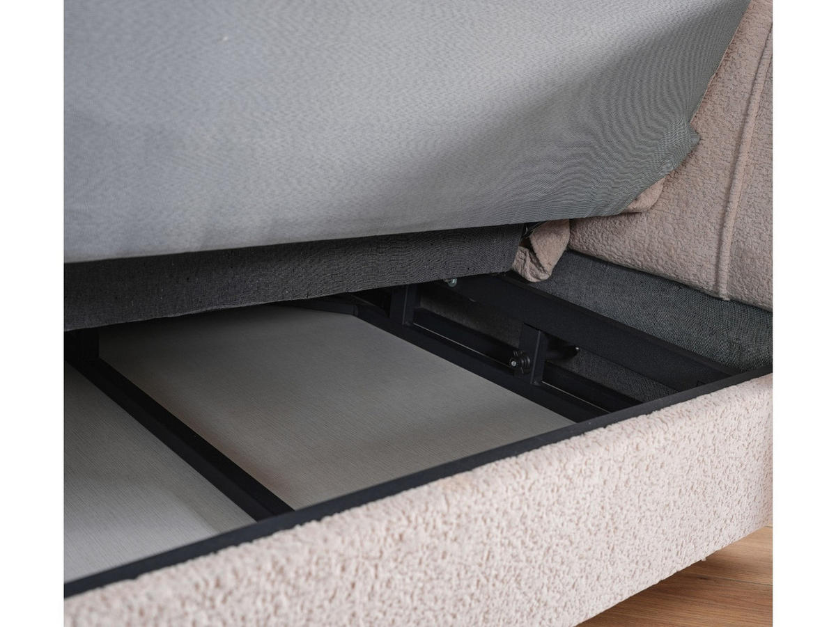 SITZGARNITUR Merida, Beige Stellvariante 3+2+1 - Beige, Holzwerkstoff/Kunststoff (247/87/108cm)