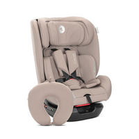 KINDERSITZ Voyager (40-150 cm) beige braun Nackenkissen, Kopfstütze, Gurt, i-Size, Polyester, Memory Foam - Beige, Kunststoff (43/75/46cm) - Lorelli